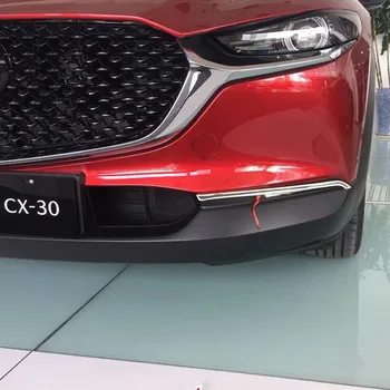 Priekš Mazda CX30 CX 30 Piederumi 2019 2020 2021 Priekšējie Miglas lukturi, Lampas vāciņš Melns Metāls