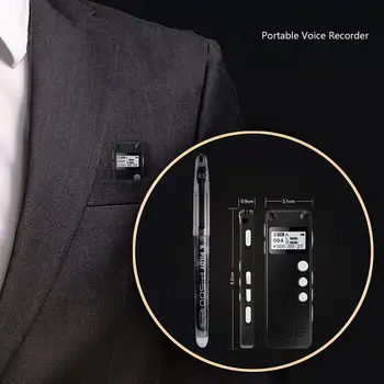 Profesionālā Balss Aktivizēta Digitālā Audio Voice Recorder 8GB 16.G USB Pen Trokšņu Slāpēšanas Laiks Ierakstīt Paroli Aizsardzības V31