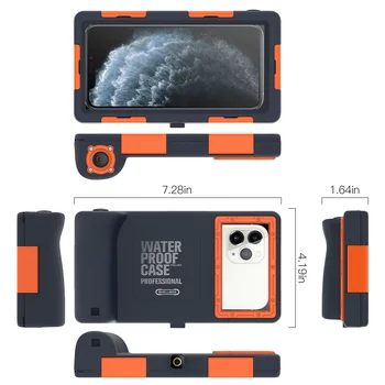 Profesionālā Daivinga Lietā Par iPhone 11 Pro Max X XS Max 7 8 Gadījumā 15 Metru Dziļumā Ūdensnecaurlaidīgs Segums Samsung S11 S10 9 Note10 8