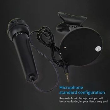 Profesionālā Datora Mikrofonu Statīvs 3.5 mm Rokas Karaoke Mikrofons Kondensatora Skaņas Microfono Mikrofon PC Klēpjdatoru Tālruni