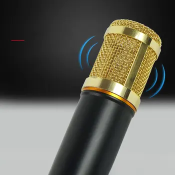 Profesionālās BM-800 Kondensatora Mikrofons (3,5 Mm Vadu Bm-800 karaoke BM800 Ierakstīšanas Mikrofons Datoram Karaoke KTV