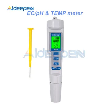 Profesionālās PH-Metrs Ūdens Kvalitātes Testeri TDS/PH/EK Testeri Temperatūra Testeri pildspalvu Vadītspējīgs Ūdens Kvalitātes Mērīšanas Instrumenti