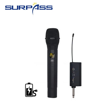 Profesionālās studijas mikrofonu bezvadu UHF Austiņas ar Mikrofonu Sistēmas un Skaļruņi Rokas Karaoke mikrofons ar Raidītāju Komplekti