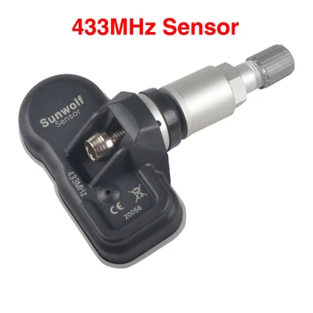 Programmējams Automātiskas TPMS Sensors 433MHz Riepu Spiediena Monitoringa Sistēmu, Universāla Sensors SUNWOLF