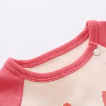 Pureborn Bērnu Zēniem Meitenēm Pidžamas Komplekts Sping Rudens Karikatūra Infant Baby Toddler Sleepwear Kokvilnas garām Piedurknēm Topi un Bikses