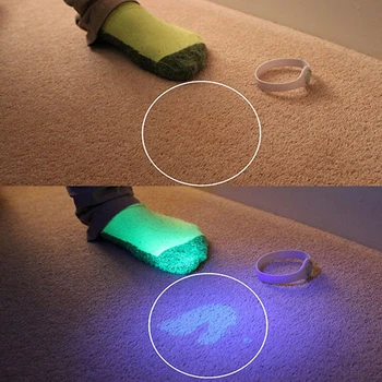 Purpura LED ultravioleto valūtas detektors UV395NM gaismas avots 365NM anti-counterfeiting atklāšanas luminiscences aģents, koncentrējoties