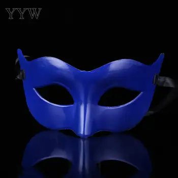 Puse Masku Halloween Masku Maskas Tušas Halloween Cilvēks Anonīmas Personas Bārs Venēcijas Maska, Sudraba, Sarkana Masker Karnevāla Maska