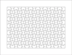 Puzzle mirst A3-192pcs biezums 23.8 mm