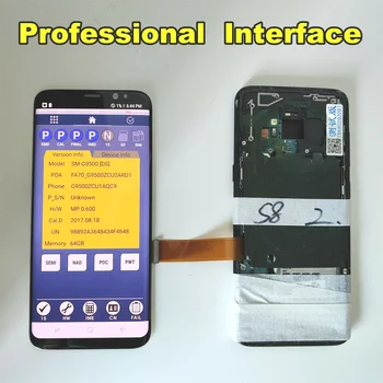 Pārbaudīts LCD Samsung Galaxy S8 S8 plus G950 G950F G955fd G955F G955 Burn-Ēnu Lcd +Touch Screen Digitizer Ar Rāmi