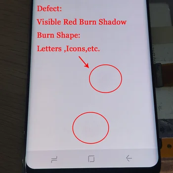 Pārbaudīts LCD Samsung Galaxy S8 S8 plus G950 G950F G955fd G955F G955 Burn-Ēnu Lcd +Touch Screen Digitizer Ar Rāmi