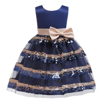 Pārdevējs ieteicams vasarā meitenes kleita bērnu dienas puse kleita loku slāni vizuļi bērniem princese kleita 2-10 gadiem baby