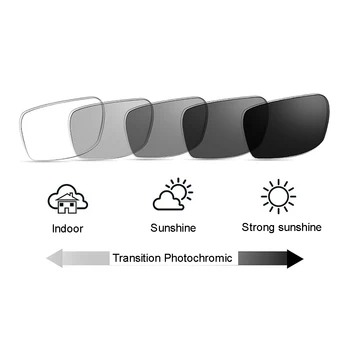 Pārejas Saulesbrilles Photochromic Bifocal Lasīšanas Brilles Vīriešiem Optisko Hyperopia Metāla Rāmis Aviācijas brilles UV400