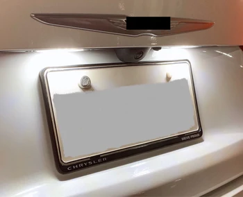 Pāris LED numura zīme Lampas LED Numura zīmes Apgaismojuma Auto Piederumi Chrysler 200 2016 2017
