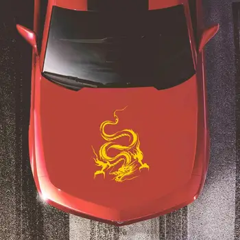 Pūķis Auto Uzlīme PVC Vinila Uzlīmes Stils Nulles Slēpto Kapuci Ķermeņa Uzlīmes Filmu 5 Krāsu Opcijas