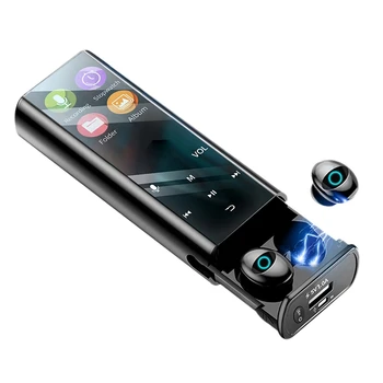 Q1Pro Bezvadu Bluetooth Austiņas Multi-Funkciju, MP3 Atskaņotājs ar Earbuds IPX7 Ūdensizturīgs 9D TWS Austiņas 6000MAh Power Bank