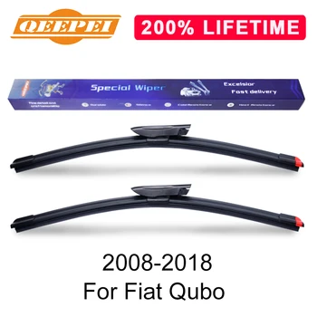 QEEPEI Aizstāt Tīrītāju slotiņu Par Fiat Qubo 2008-2018 Priekšējā Vējstikla Dabas Gumiju Nomaiņa Tīrītājs