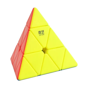 QiYi izglītības 3x3x3 piramīdas QiMing ātrumu, Uzlīmes, uzlīmes Magic Cube baby Puzzle bērniem rotaļlietas