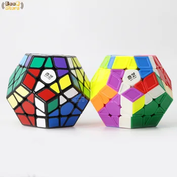 Qiyimegaminx Qiheng QihengS Megaminxd Magic Cube Stickerless Skulptūra Melnais Ātrums Puzzle Cube Izglītības Rotaļlieta, Smadzeņu Ķircinātājs
