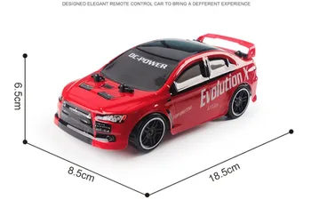 RC Drift auto, rotaļu 2.4 G 1:24 4WD piedziņas ātrās drift sacīkšu auto Tālvadības VTN modelis apvidus auto