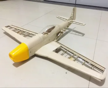 RC Lidmašīnu ar Lāzeru Griezti Balsa Koka Lidmašīna, Komplekta Jaunas P51 Rāmja, bez Vāka Spārnu 1000mm Bezmaksas Piegāde Modeļu Veidošanas Komplekts