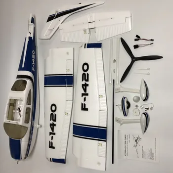 RC Rotaļlietas Plaknes EPO Cessna 182 1410mm Spārnu 6ch Ar Atlokiem un Led Gaismas PNP