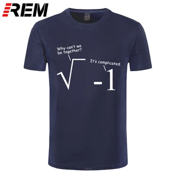 REM Vasaras Apģērbu Vīriešiem Smieklīgi, T Krekli Vīriešu Geek Matemātikas Joks Print T-Krekls, Kokvilnas, ar Īsām Piedurknēm Hip Hop Plus Lieluma Tees
