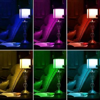 RGB 5W LED Spuldzes Gaismas 8Modes 16Colors RGB Gaismas Spuldzes Lampada Maināms Krāsains LED Spuldze Lampas Ar INFRASARKANO staru Tālvadības pults
