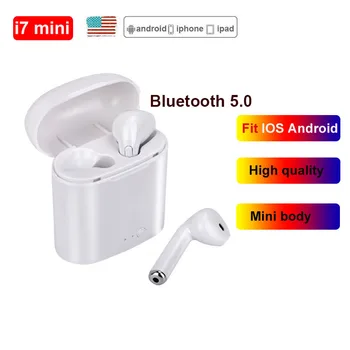 RGLM i7s Tws mini Krāsainu Zīmējumu Bluetooth Austiņas, Bluetooth Austiņas i9S Mini Bezvadu Earbuds Sporta Brīvroku Austiņas