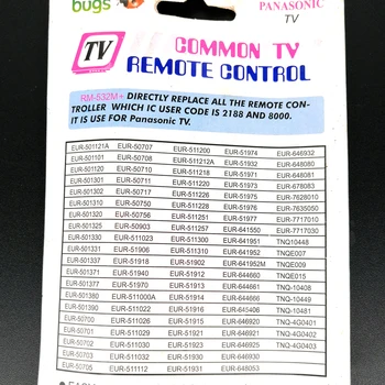 RM-532M+ Universālā Par Panasonic TV Tālvadības Remoto EUR-511200 EUR-50750 EUR-51974 EUR-50707 Lietotāja Kodu, 2188, 8000