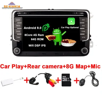 RNS 510 Auto, Play Android 9.0 Auto radio VW golf 5 6 Touran Passat B6 CC, Jetta polo Tiguan Magotan DVD GPS Multimedia Player