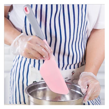 RSCHEF Cepšanas rīki liela kūka skrāpi Rozā pārtikas kvalitātes silikona uztriepes nazi