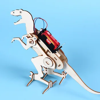 Radošo Tehnoloģiju Mazie Ražošanas Elektriskā Lien Dinozauru Bērniem Izdomāts Zinātnisks Eksperiments Iekārtas Dāvanu