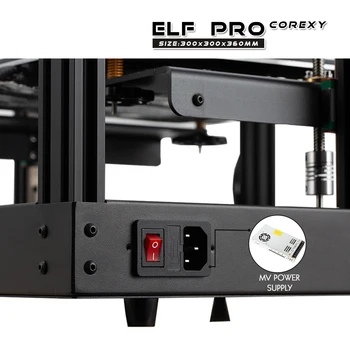Radošuma 2020 Jaunākais FDM Corexy 3d Printera Komplekts ELFPRO BMG Presēt ultra-kluss Disks MW Elektroenerģijas Piegāde Augstas Kvalitātes 3d Printeri
