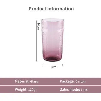 Radošā Burbulis Stikla Kausa Drinkware Pārredzamu Dzert Tasi Piena Tases Kafijas Teacup Veselīgu Vīns, Alus Stikla Krūzes