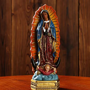 Radošā Jaunavas Marijas Reliģisko Rotājumi Mājas Rotājumi Jaunavas Marijas Ikona, Kristiešu Darbvirsmas Statuja Jaunavas Marijas Statuja