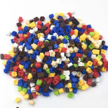 Radošā Taras 400 Varavīksnes Daļiņas DIY mini Grupu Dimanta Bloki Pareizrakstības Plastmasas Celtniecības Bloki Rotaļlietas