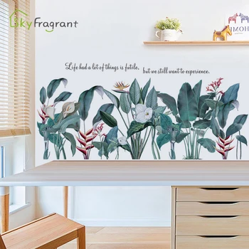 Radošā sienas uzlīmes, kalla lilija augi uzlīmes guļamistaba dekorēšana home decor self-adhesive siltas sienas dekori māja apdare