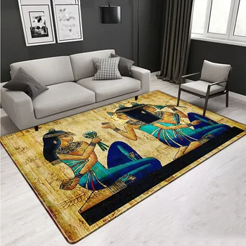 Radošā Ēģiptes Stilā Paklājus Dzīvojamā Istaba Guļamistaba paklājos Doormat Gaitenis Eju Virtuves Grīdas Paklāji, Mājas Dekoru Lielu Paklāju