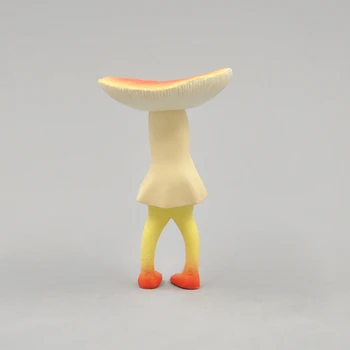 Radošā Īstu Japāņu stila Kapsula Rotaļlietas Sēņu Meitene, Miniatūra Pasaku Mājā Dārza PVC Laivas Rotājumu Mājas Dekori Aksesuāri