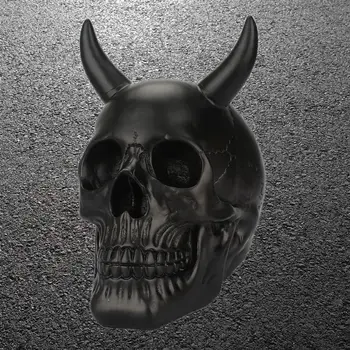 Ragu Galvaskausa Galvas Dekori Radošo Eļļas Pilienu Efekts Sveķu Šausmu Galvas Skulptūru Skelets Galvaskausa Dekoru Dispaly Halloween Filmas Prop