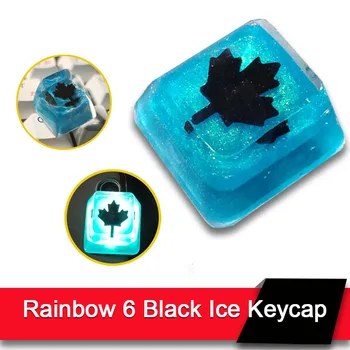 Rainbow 6 Black Ice Keycap OEM R4 Zilā Sveķu Galvenie Klp Cherry MX Tastatūras Jaunas