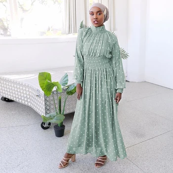 Ramadāna Eid Mubarak Abaya Turcija Hijab Musulmaņu Kleita Islāma Apģērbi Sievietēm Dubaija Kaftan Omāna Drēbes Musulman De Režīmā Mujer