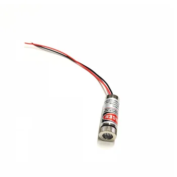Regulējams 5 mw, 650nm 12*35mm 3 V-5V Sarkanās Līnijas Lāzera Modulis Rūpniecības 12mm LED Modulis LD