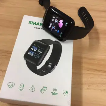 Reloj 116Plus Smart Skatīties 2020. gadam Vīriešiem, Sievietēm, Sporta Smart Pulksteņi Fitnesa Tracker Bluetooth Smartwatch Android, IOS Skatīties fit