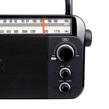 Retekess TR604 FM/AM 2Band black 2019new Portatīvie Radio AC Powered uzlādējams Uztvērējs veciem cilvēkiem vājdzirdīgiem cilvēkiem