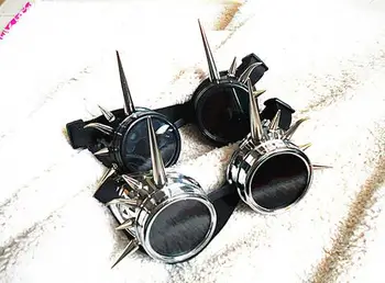 Retro Metināšanas Cyber Apaļas Brilles Goth Steampunk Stila Cosplay Antīko Tapas Briļļu Punk Brilles