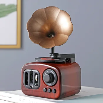 Retro Phonograph Music Box Rotājumi Radošo Dāvanu Astoņas Skaņas Box Mājas Darbvirsmas Apdare Dāvanu House Piederumi