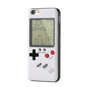 Retro Tetris Gameboy telefonu Gadījumā Par Apple iPhone 7 8 Plus soft TPU Game boy Telefona apvalks iPhone X 6 6s 8 Plus segtu coque