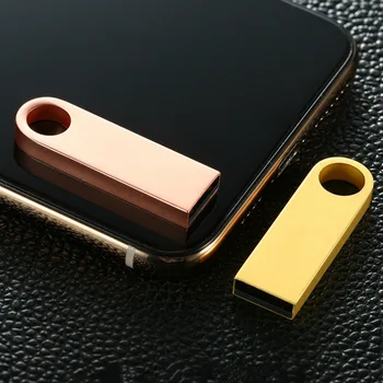 Reālā Jauda 64GB, 32GB 8 GB USB3.0 Metāla USB Flash Drive Mini Memory Stick Pendrive Fotogrāfija Taras Dāvanu(vairāk nekā 10pcs Bezmaksas Logo)