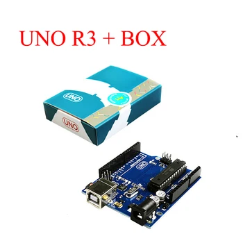 RobotLinking UNO R3 Par Arduino MEGA328P Sākotnējo Čipu ATMEGA16U2 Ar USB Kabeli + UNO R3 Mazumtirdzniecības Kastē